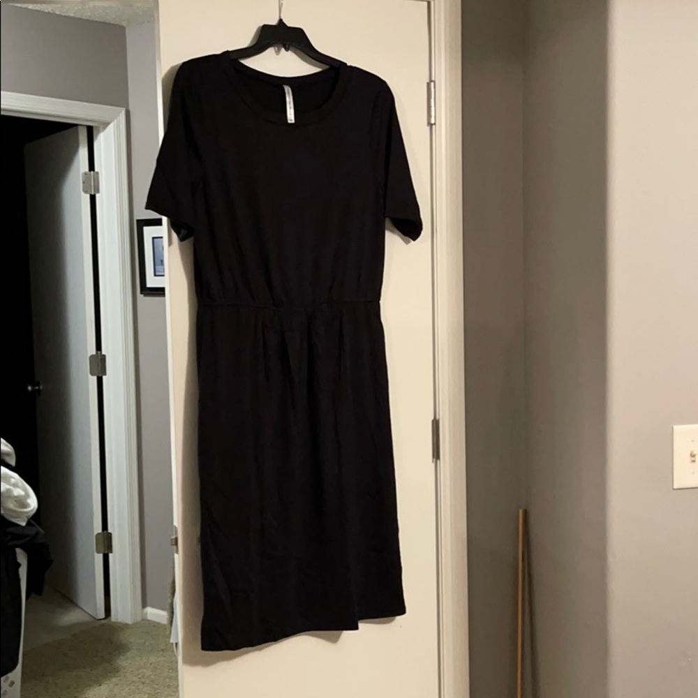 Forgotten Grace Short Sleeve Smock Waist Dress
